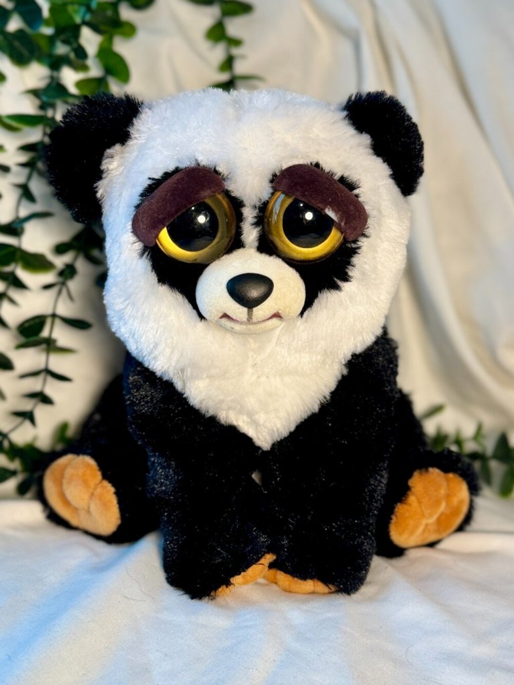 Feisty Pets Reversible Angry/Sweet Panda Plush Stuffed Animal William Mark Corp